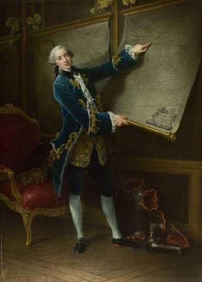 Francois-Hubert Drouais Portrait of Count of Vaudreuil China oil painting art